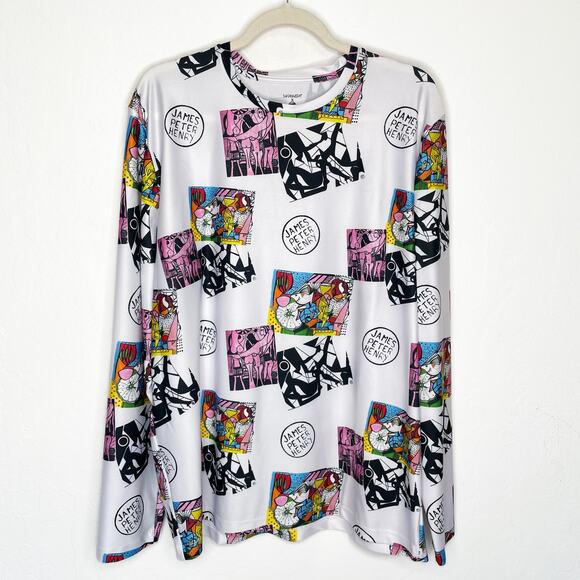 NWT Swiminista James Peter Henry Good Vibes Long Sleeve Rashguard Top Mens M - Picture 2 of 9